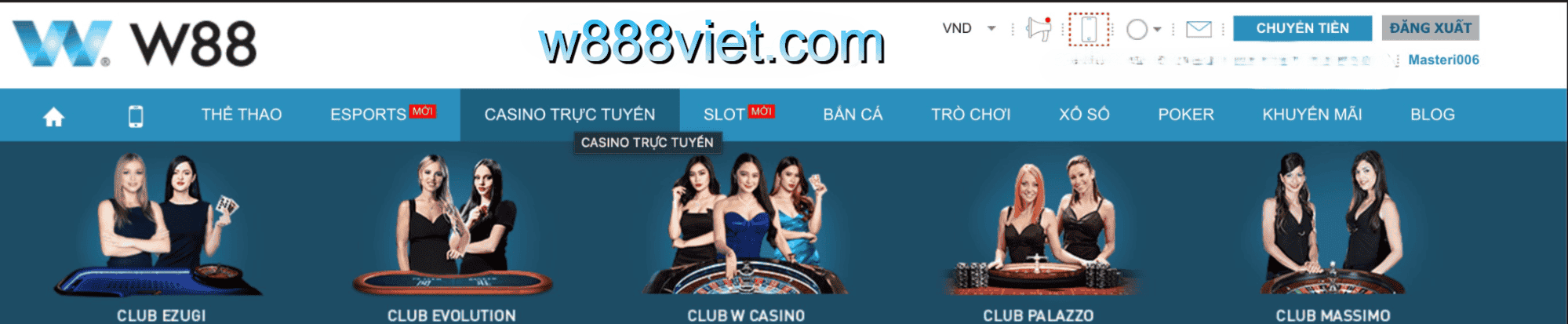 Casino online W88